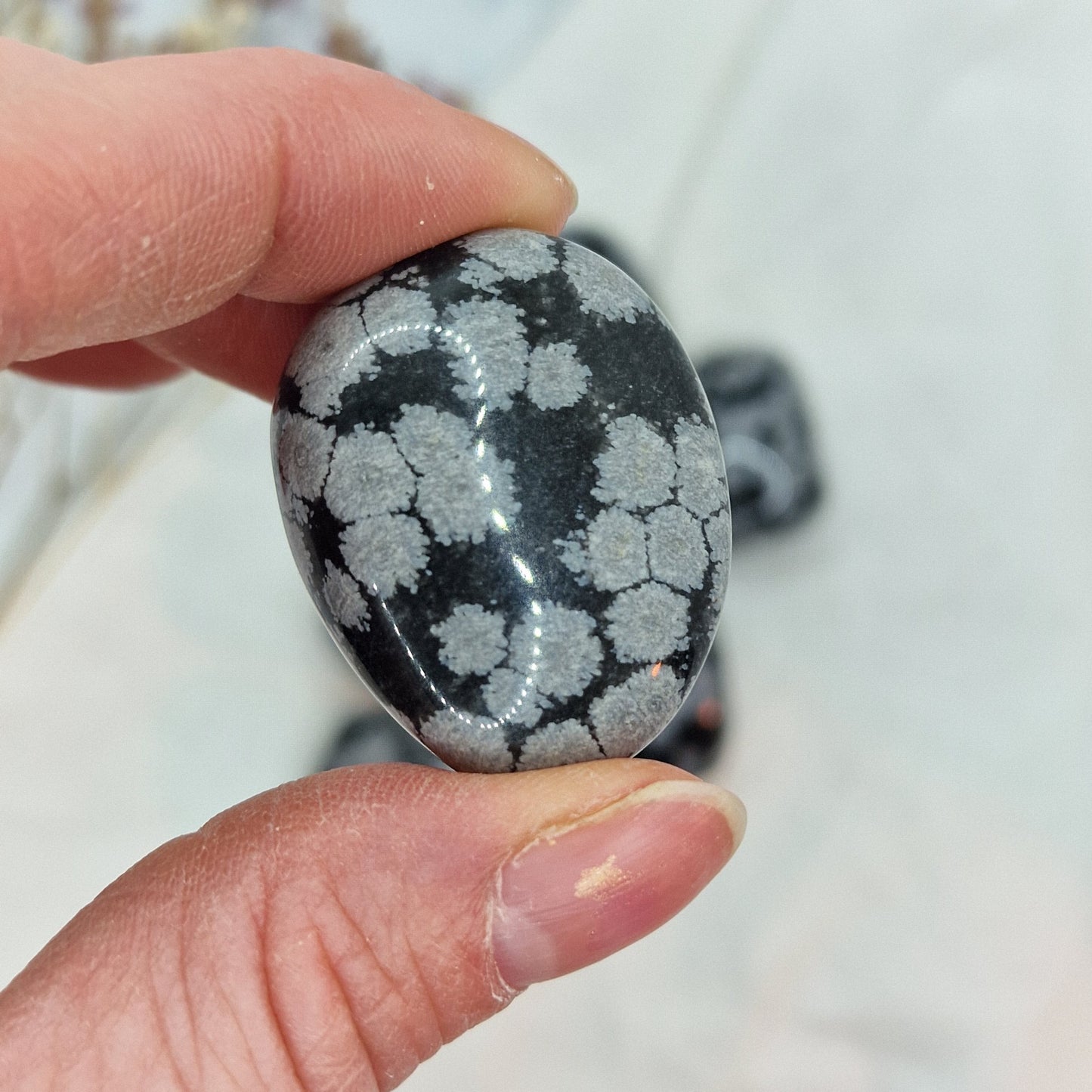 Snežni Obsidian - Žepni Mineral