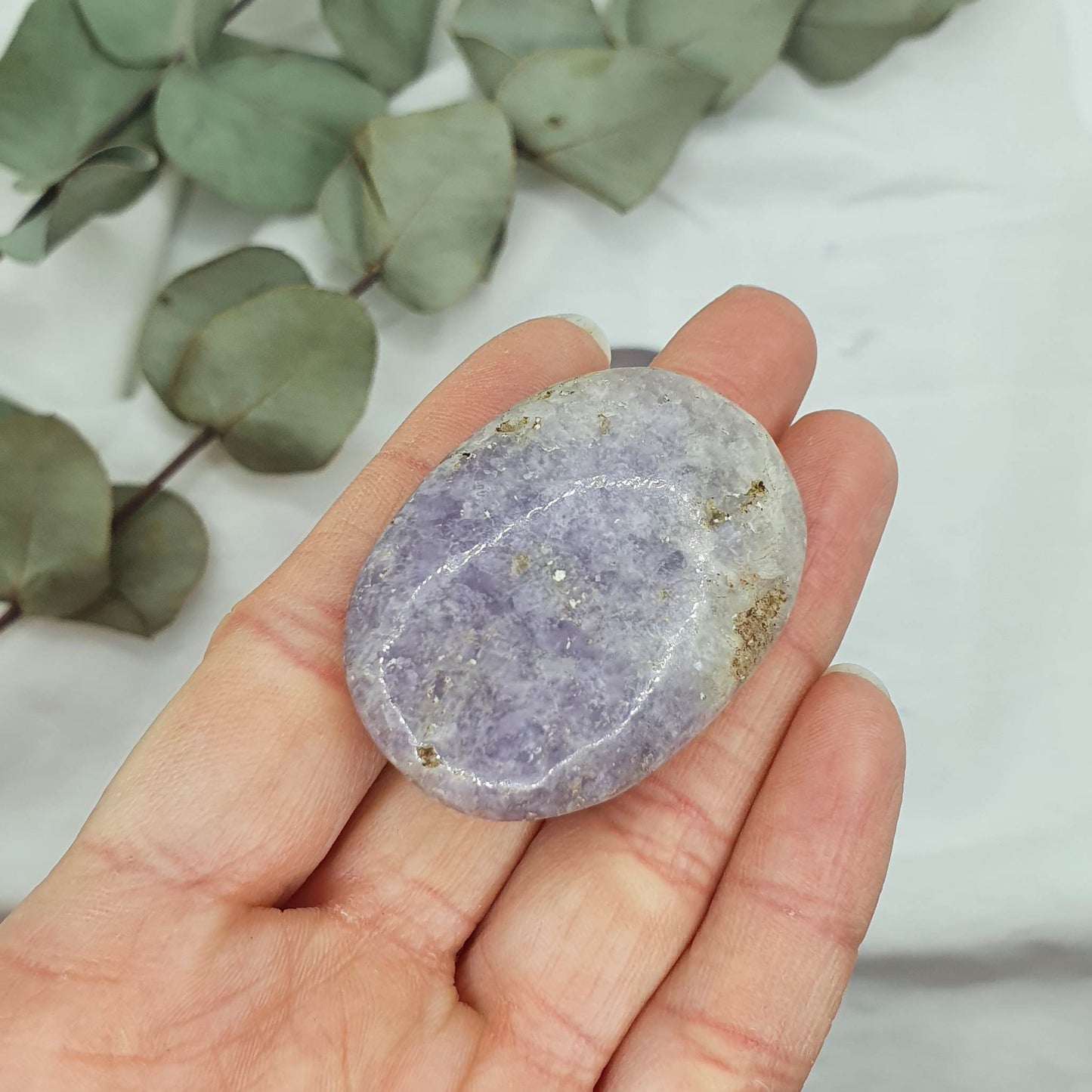 Lepidolit - Palm Stone Mineral