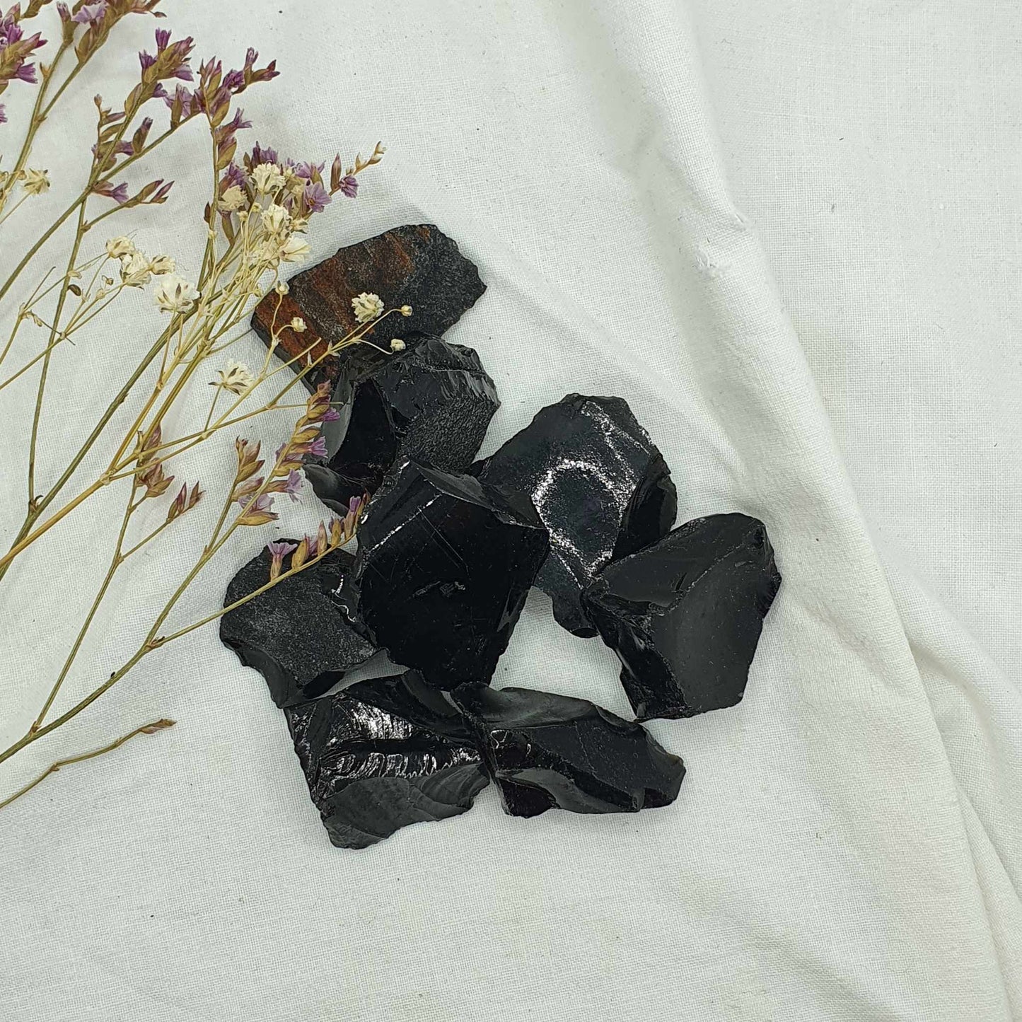 Črni Obsidian - Neobdelan Kristal Nakup