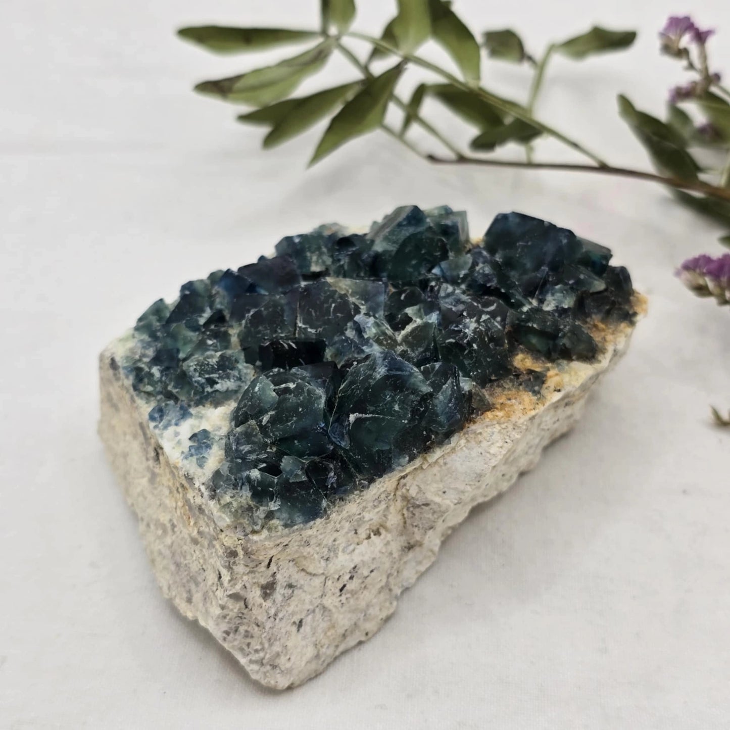 Zeleno Modri Kockasti Fluorit Trgovina S Kristali Adorable Stones