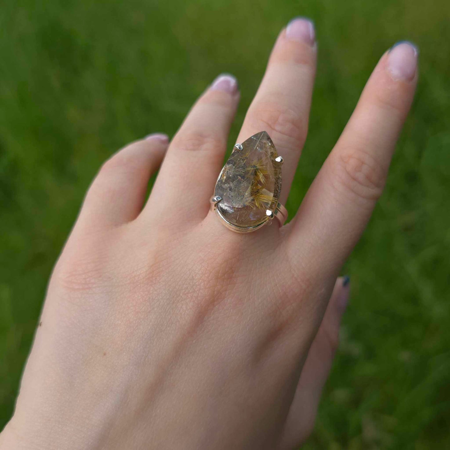 Rutil Rastišče Prstan Trgovina S Kristali Adorable Stones