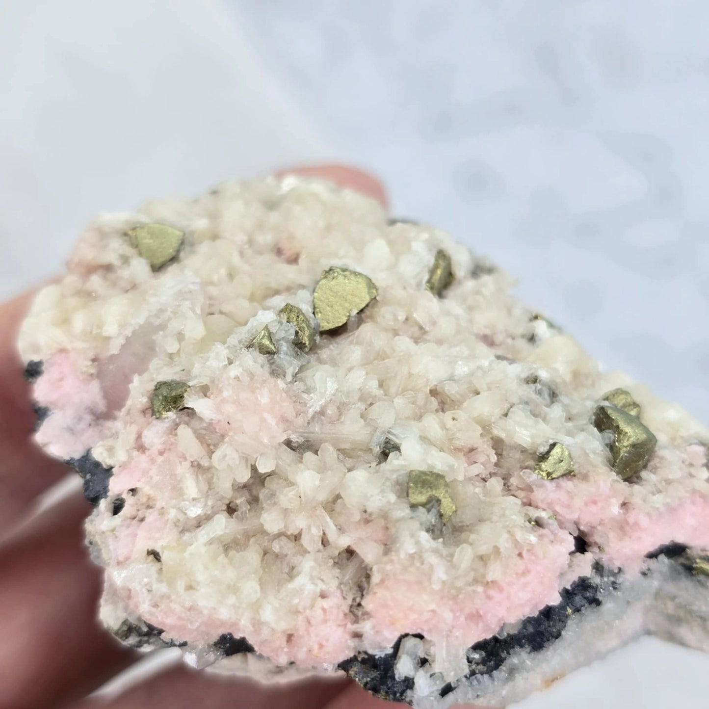 Rodokrozit S Piritom In Stilbitom - Rastišče #83