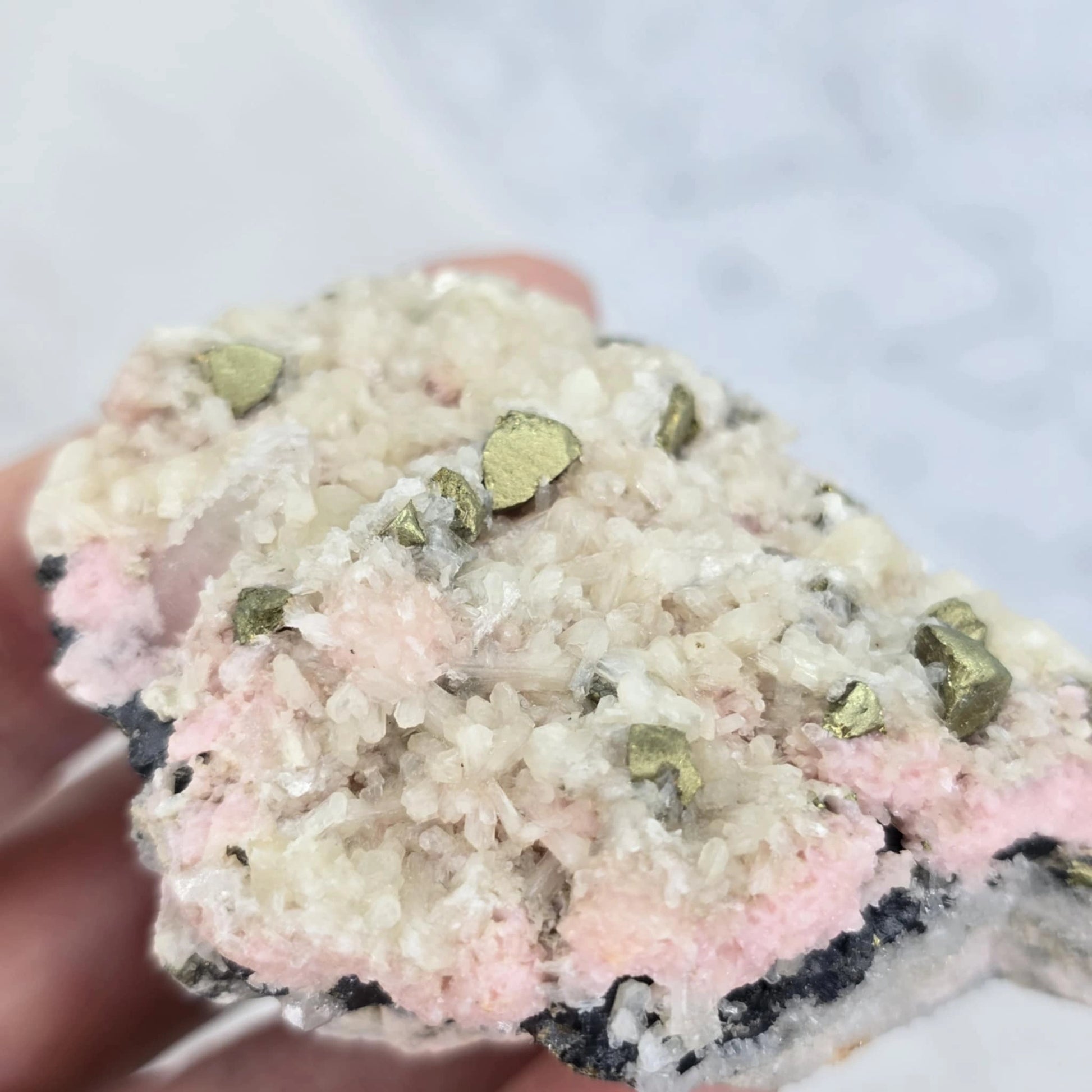 Rodokrozit S Piritom In Stilbitom - Rastišče #83