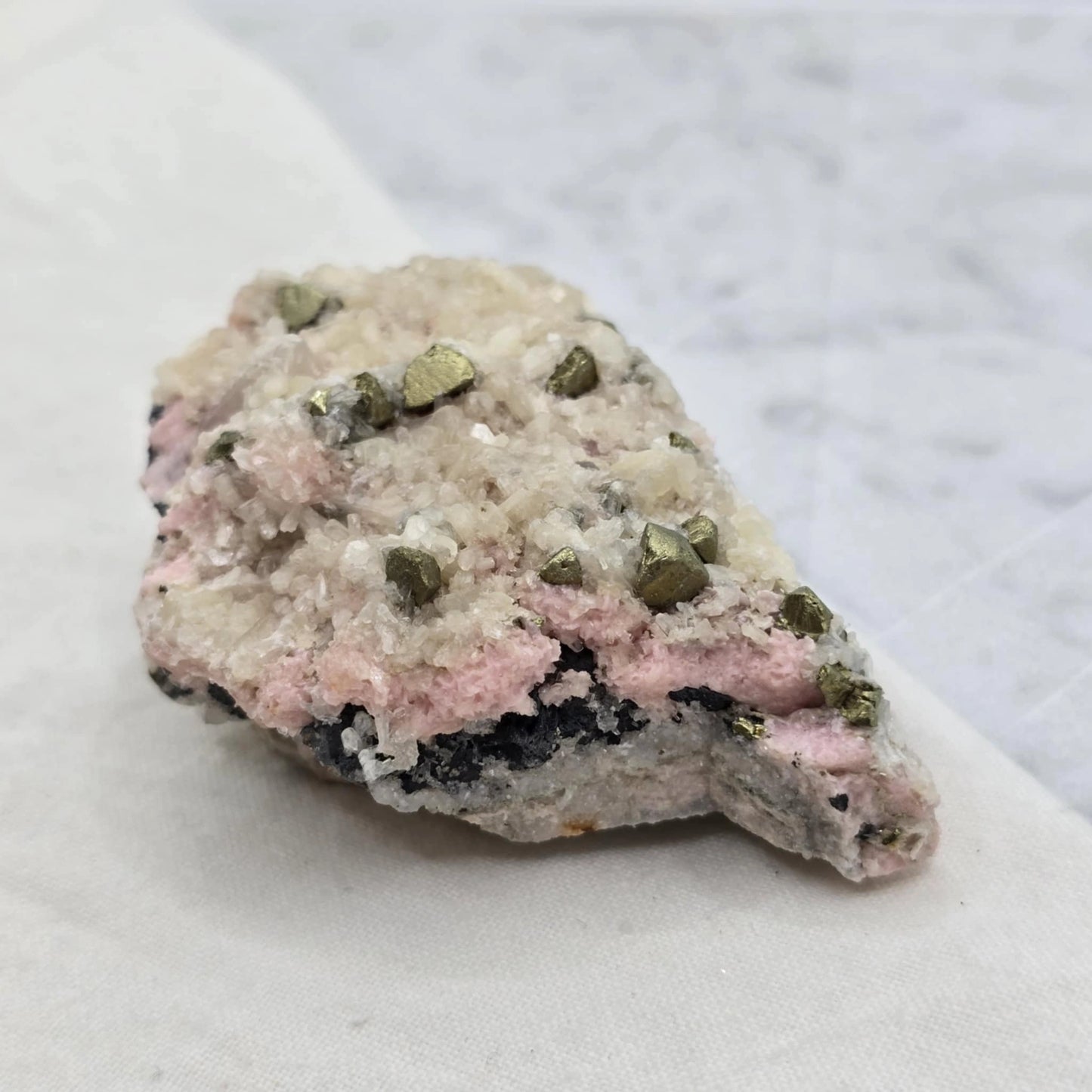 Rodokrozit S Piritom In Stilbitom - Rastišče #83