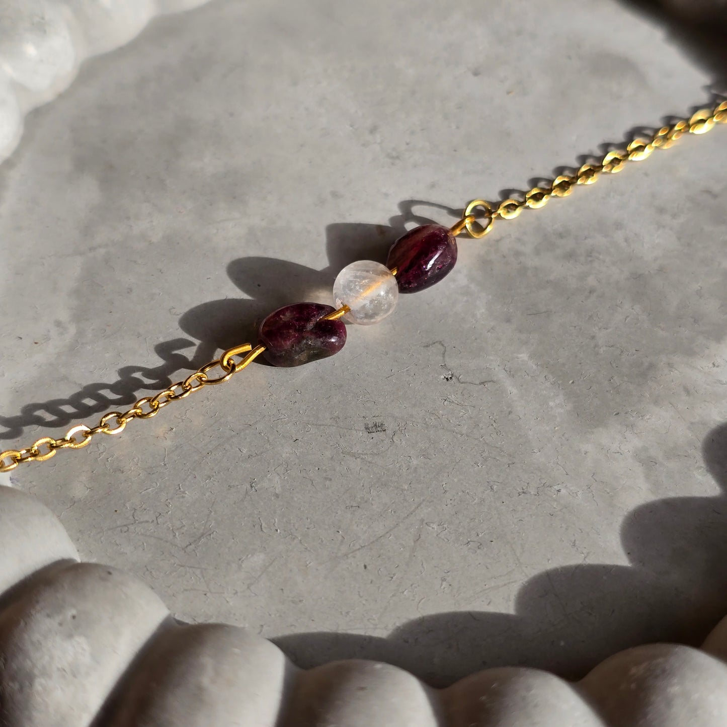 Rose Quartz and Pink Tourmaline Bracelet