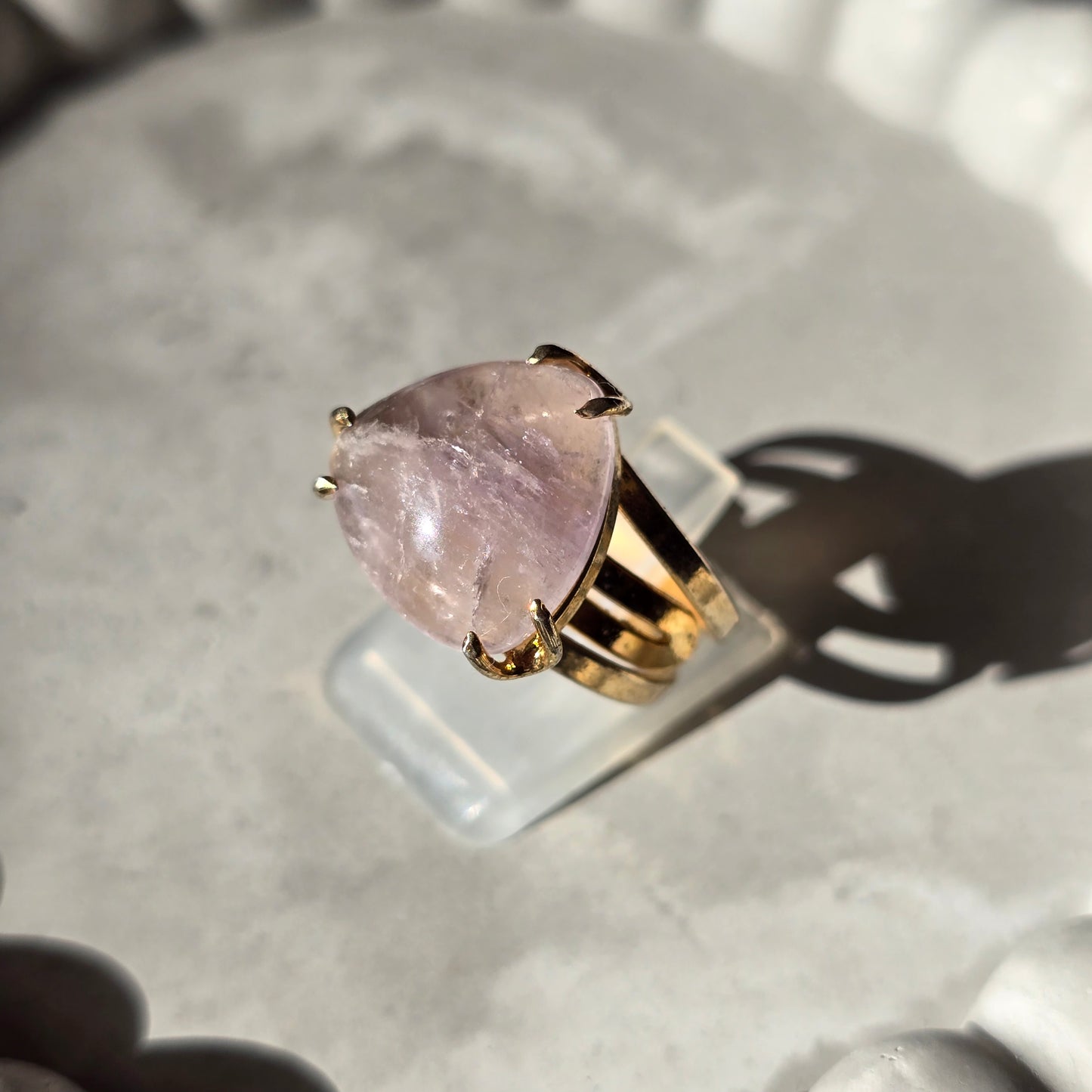 Amethyst - Triangle Ring