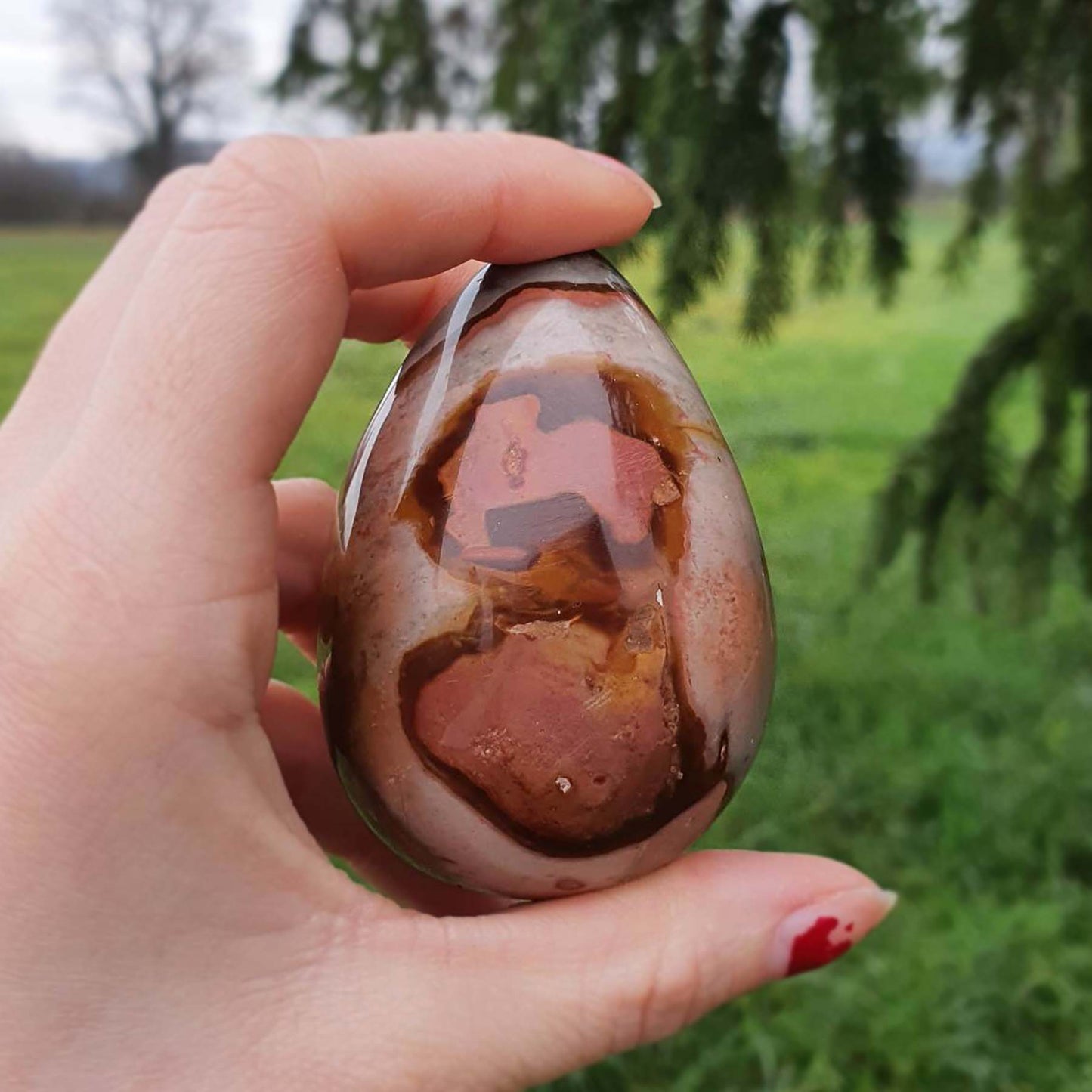 Polikrom Jaspis Jajček - Kamen