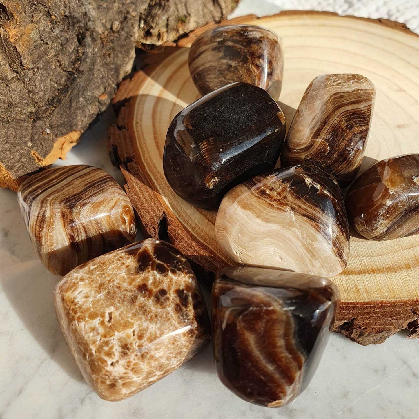 Čokoladni Kalcit - Žepni Mineral