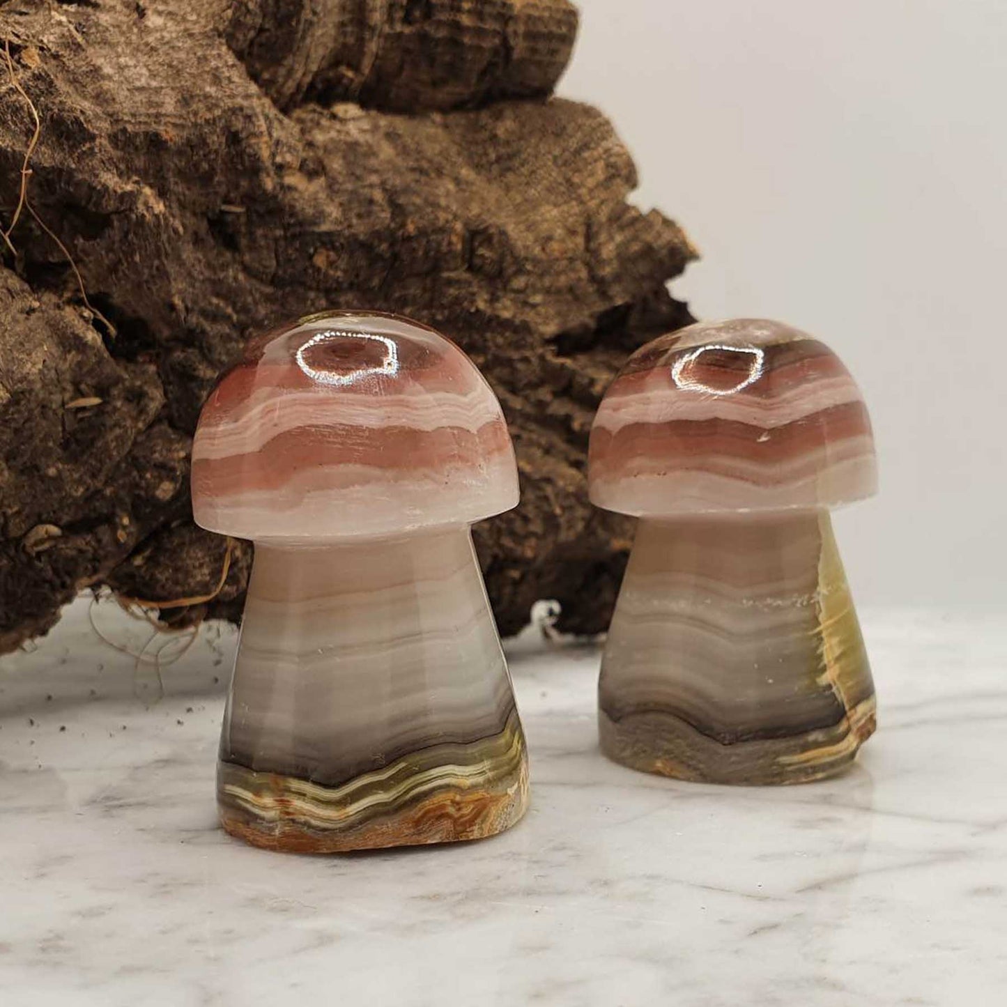 Roza Progasti Kalcit - Goba Mineral (Banded Calcite)