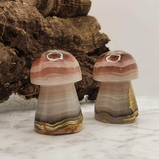 Roza Progasti Kalcit - Goba Mineral (Banded Calcite)