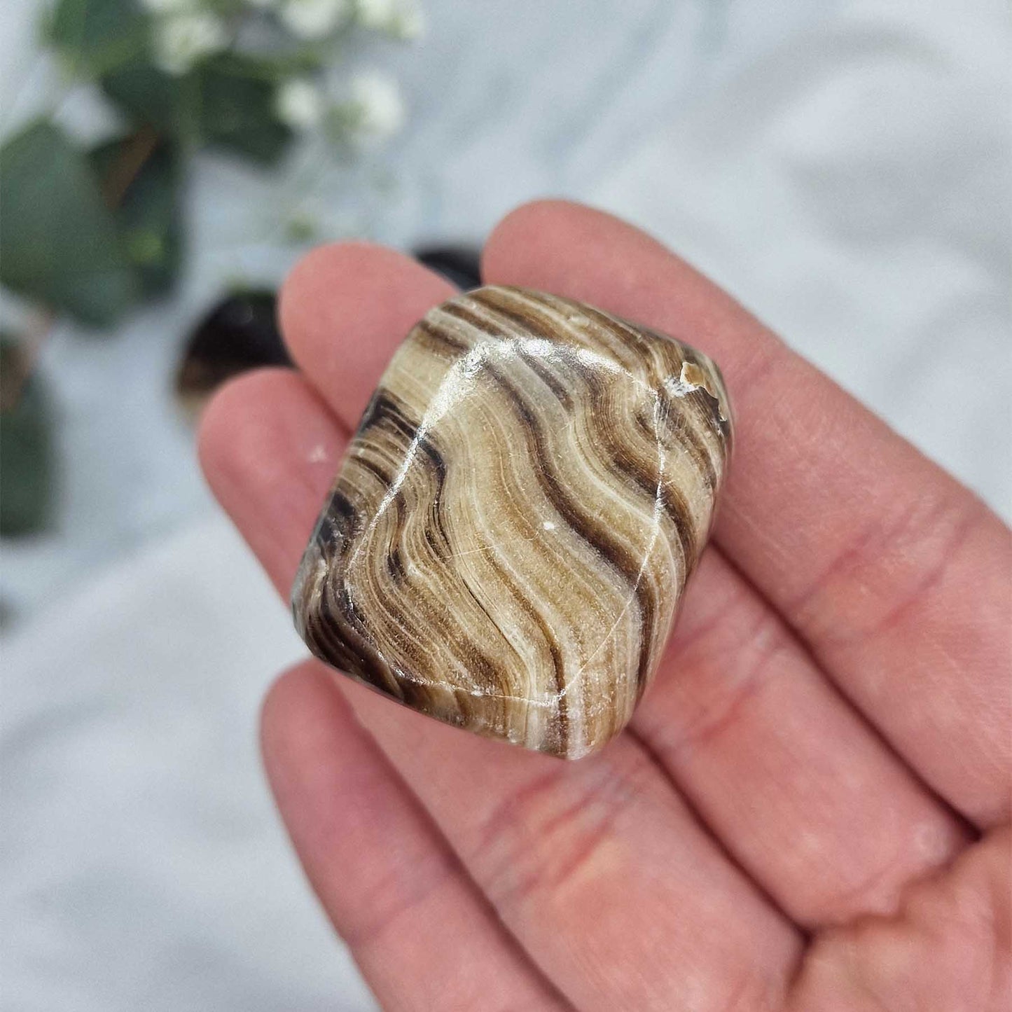 Čokoladni Kalcit - Žepni Mineral