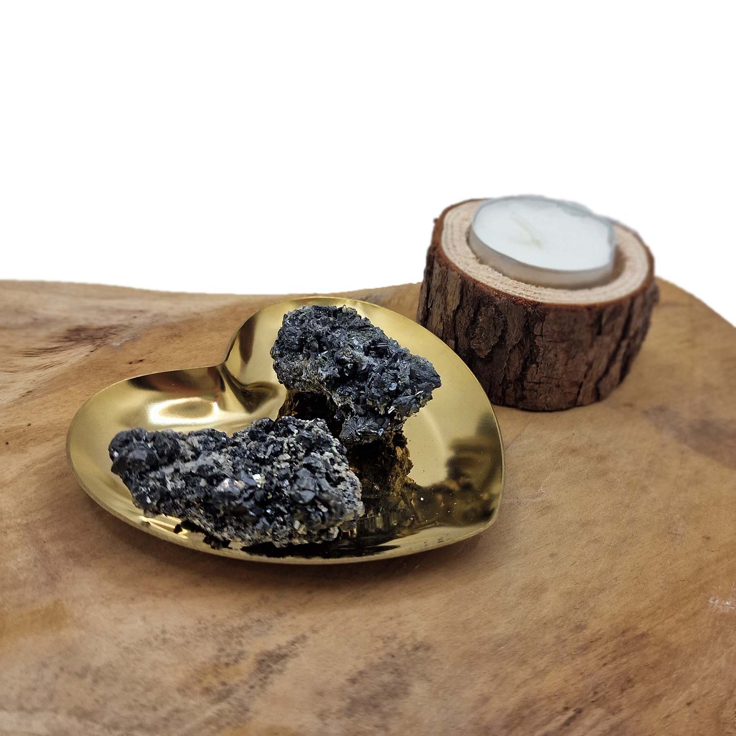 Črni Sfalerit s Kameno Strelo Mali - Mineral