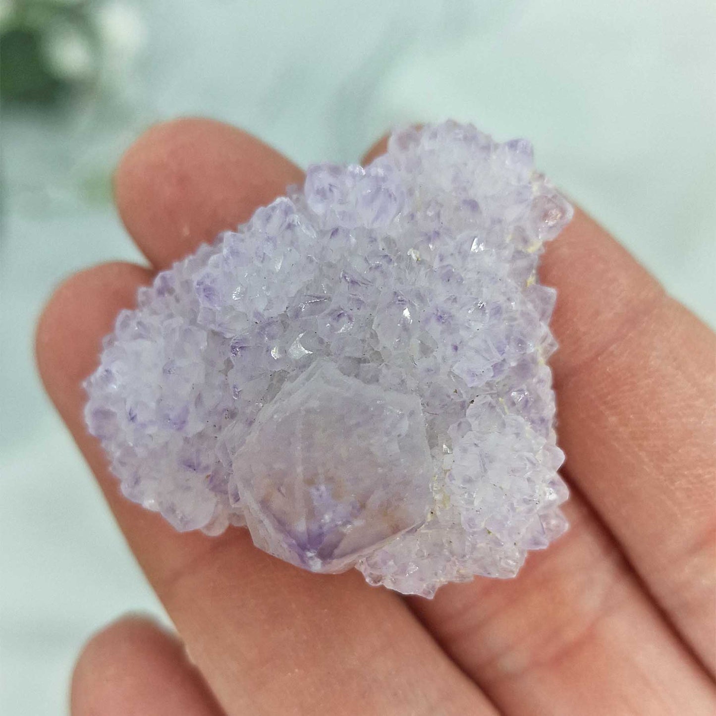 Spirit Ametist Neobdelan Kristal (Cactus Quartz)