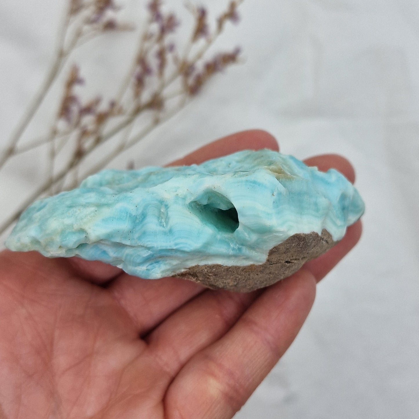 Modri Aragonit - Mineral (Blue Aragonite) BA10