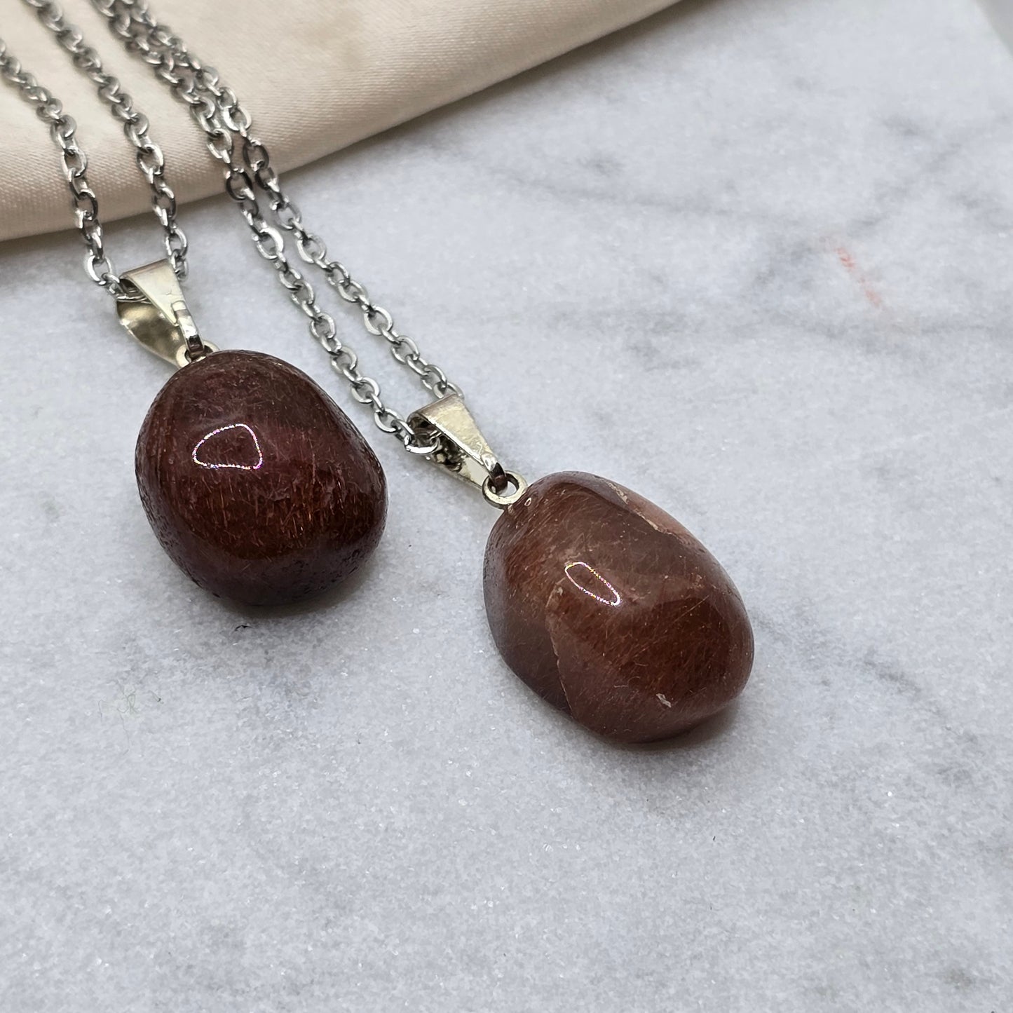 Copper Included Quartz – Tumble Necklace