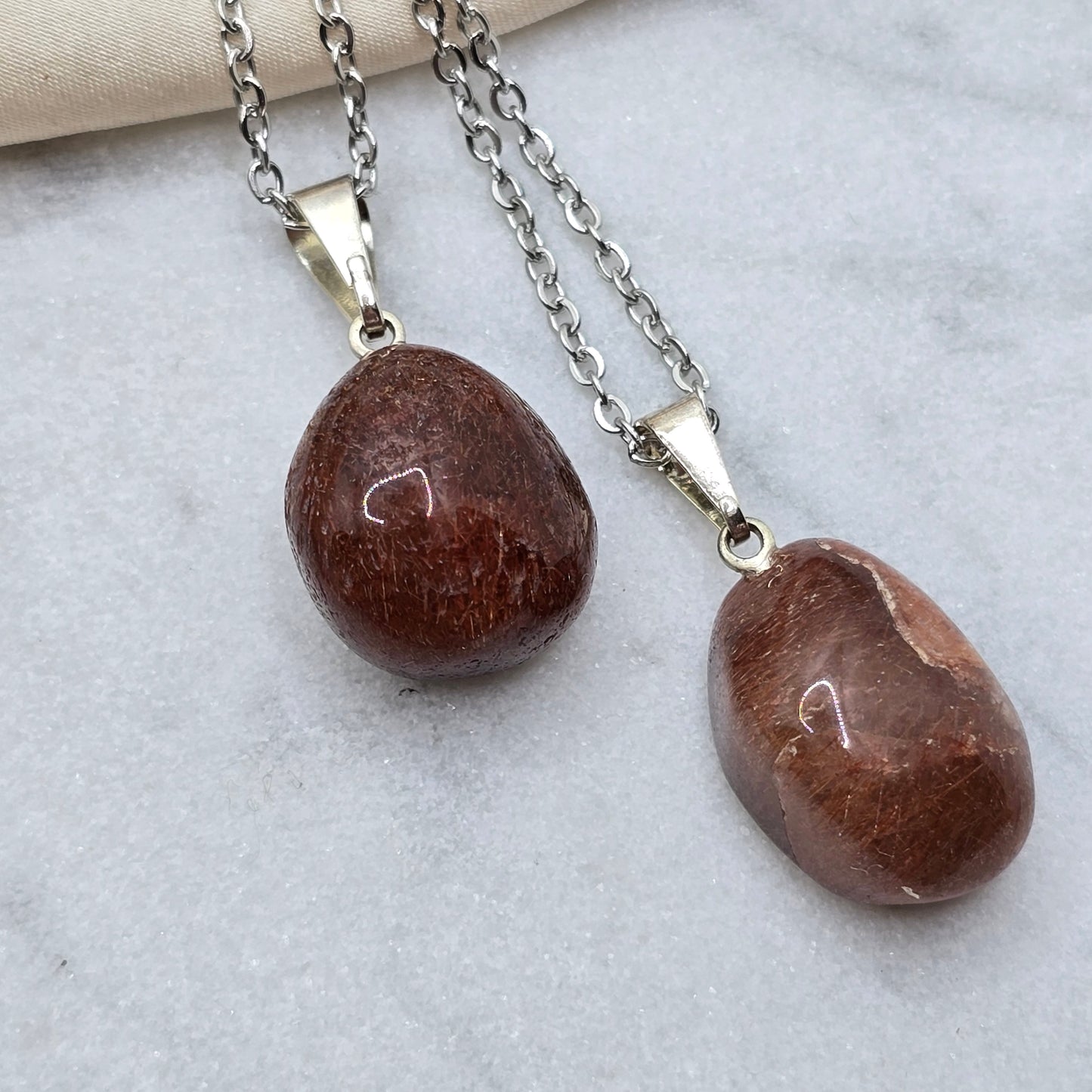 Copper Included Quartz – Tumble Necklace