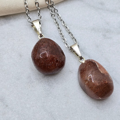 Copper Included Quartz – Tumble Necklace