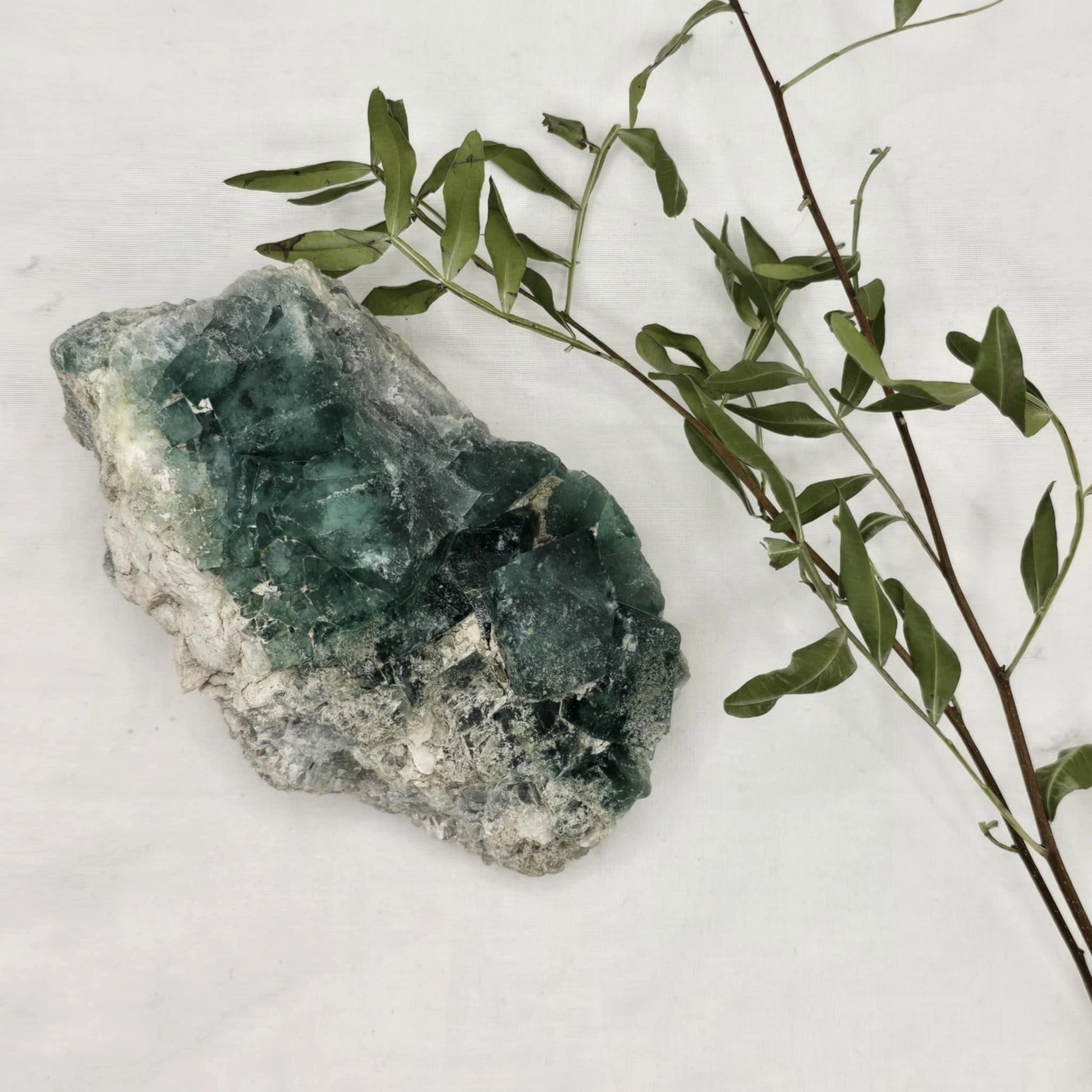 Zeleno Modri Kockasti Fluorit Trgovina S Kristali Adorable Stones