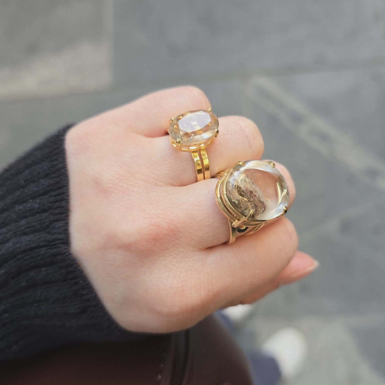 Lodolite - Oval Ring