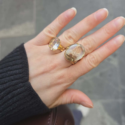 Lodolite - Oval Ring