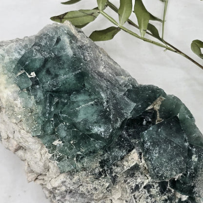 Zeleno Modri Kockasti Fluorit Trgovina S Kristali Adorable Stones