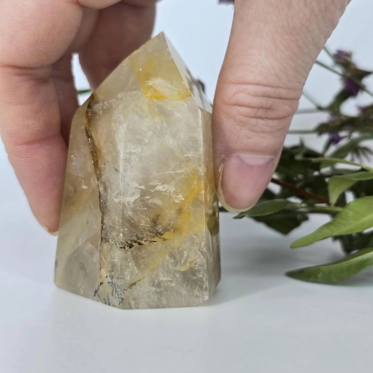 Golden Healer With Dendrite - Point #105