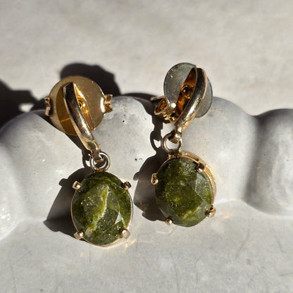 Unakite - Dangle Earrings