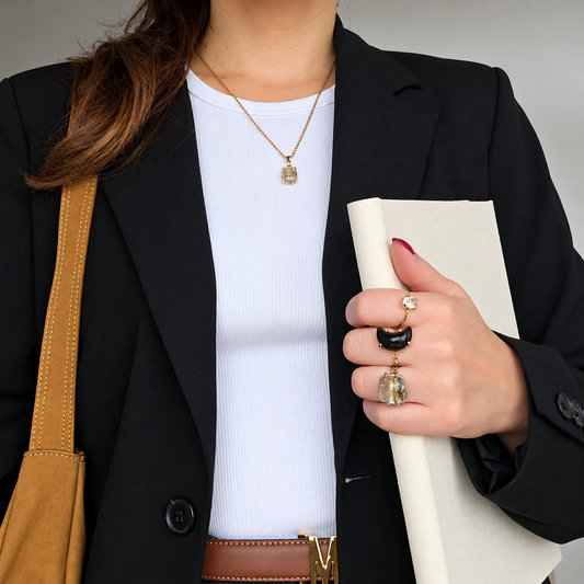 Tiger's Eye - Moon Ring