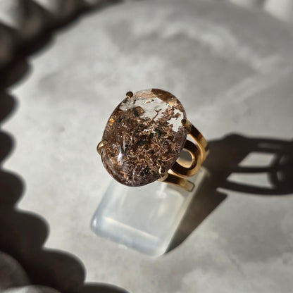 Lodolite - Oval Ring