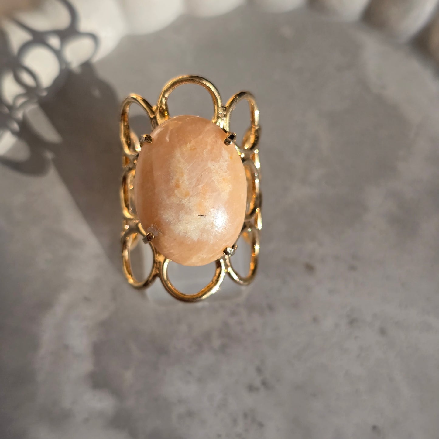 Peach Jaspis - Prstan