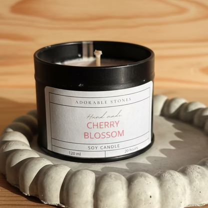 Cherry Blossom - Sojina Sveča S Kristalom