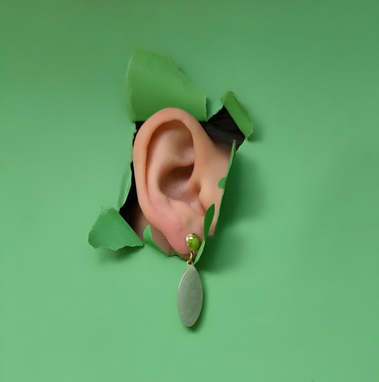 Zeleni Aventurin - List Uhani