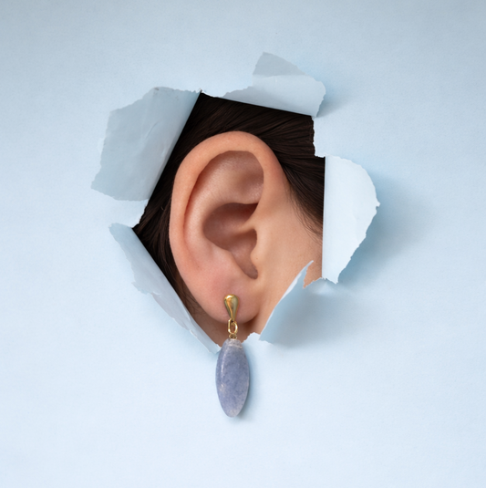 Modri Aventurin - List Uhani