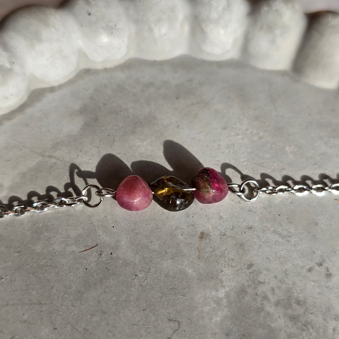 Roza In Zelen Turmalin - Zapestnica