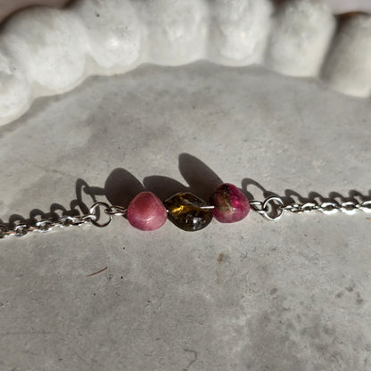 Roza In Zelen Turmalin - Zapestnica