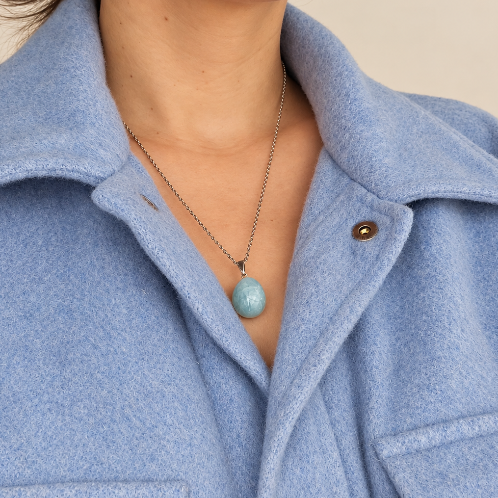Aquamarine - Tumbled Necklace