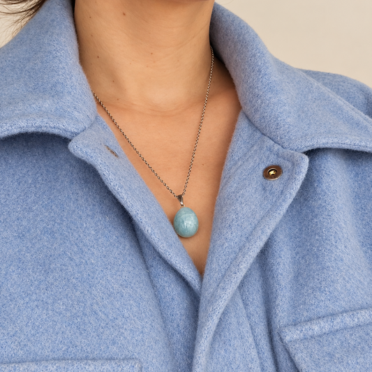 Aquamarine - Tumbled Necklace