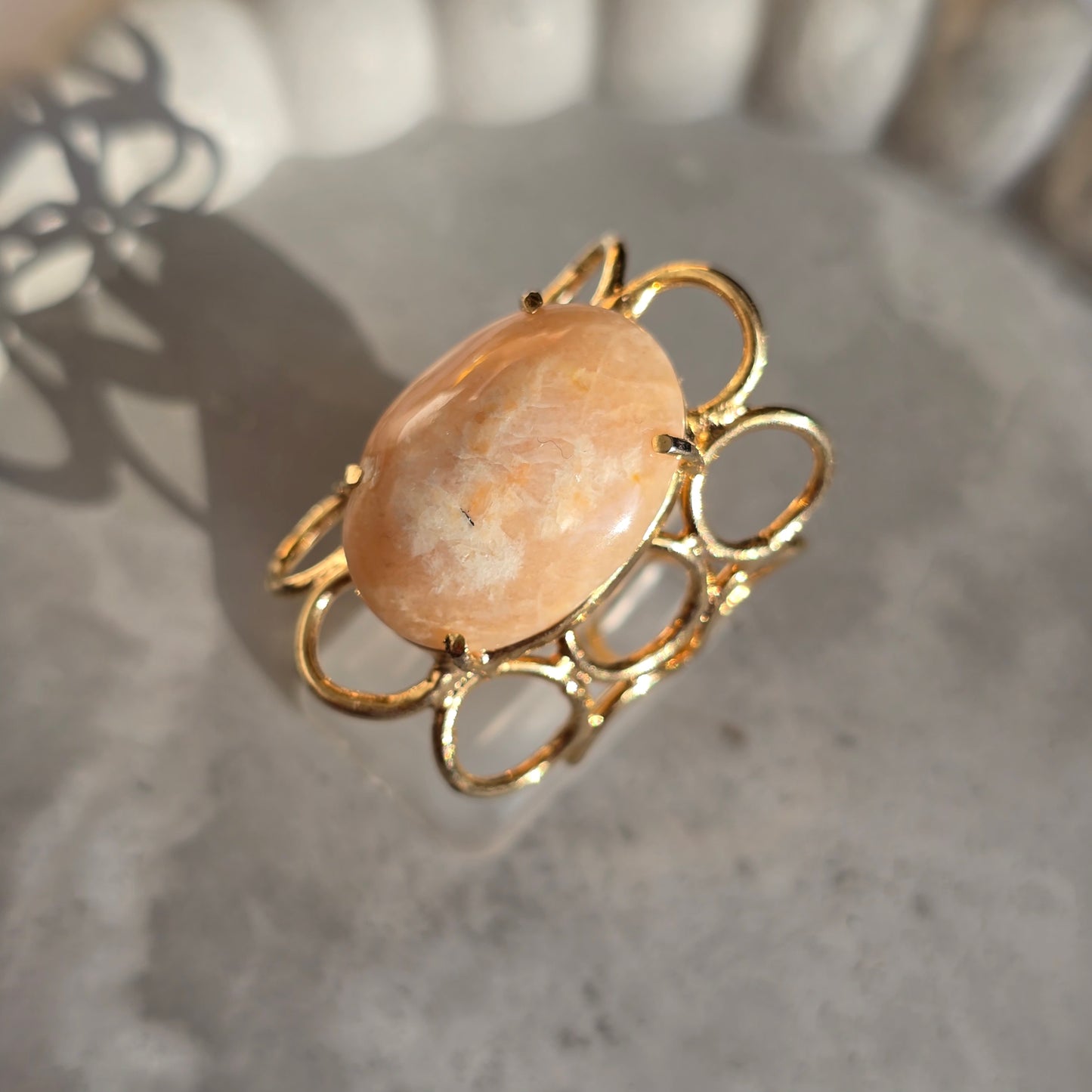 Peach Jaspis - Prstan