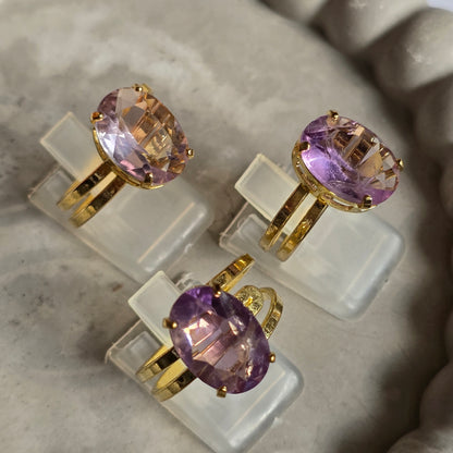 Ametist - Mali Oval Prstan