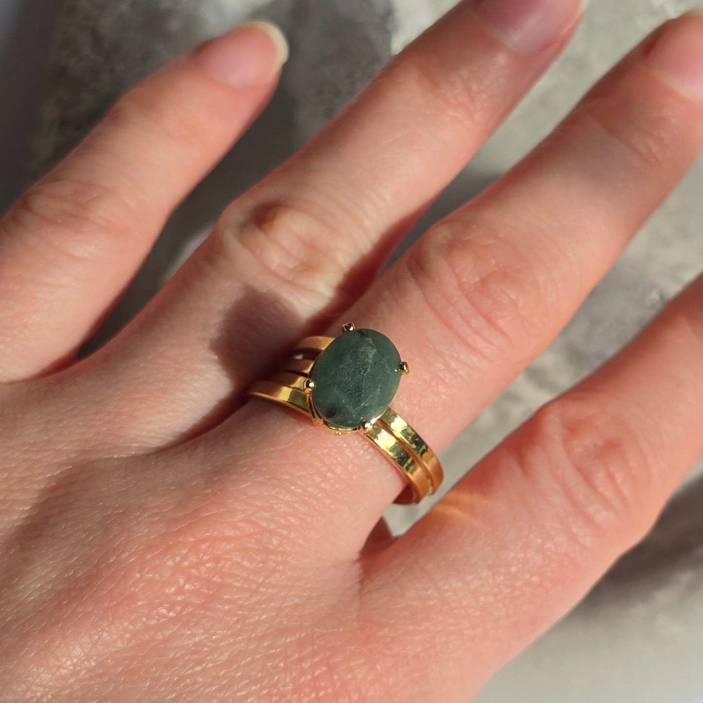 Smaragd - Mali Oval Prstan