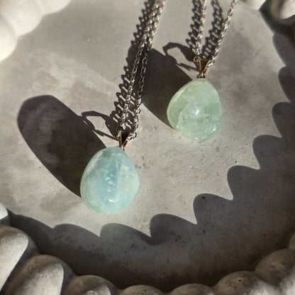 Aquamarine - Tumbled Necklace