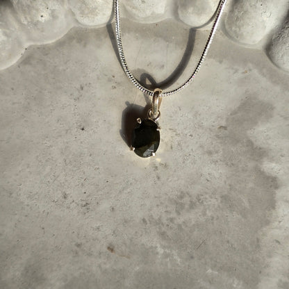 Labradorit - Mini Oval Srebro