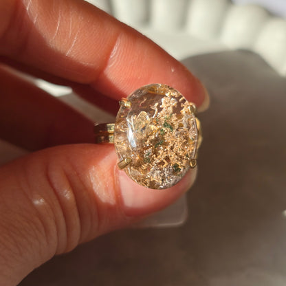 Lodolite - Oval Ring