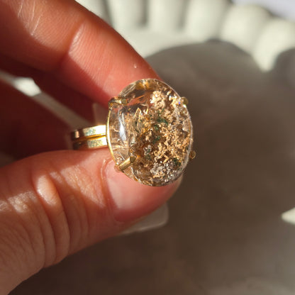 Lodolite - Oval Ring