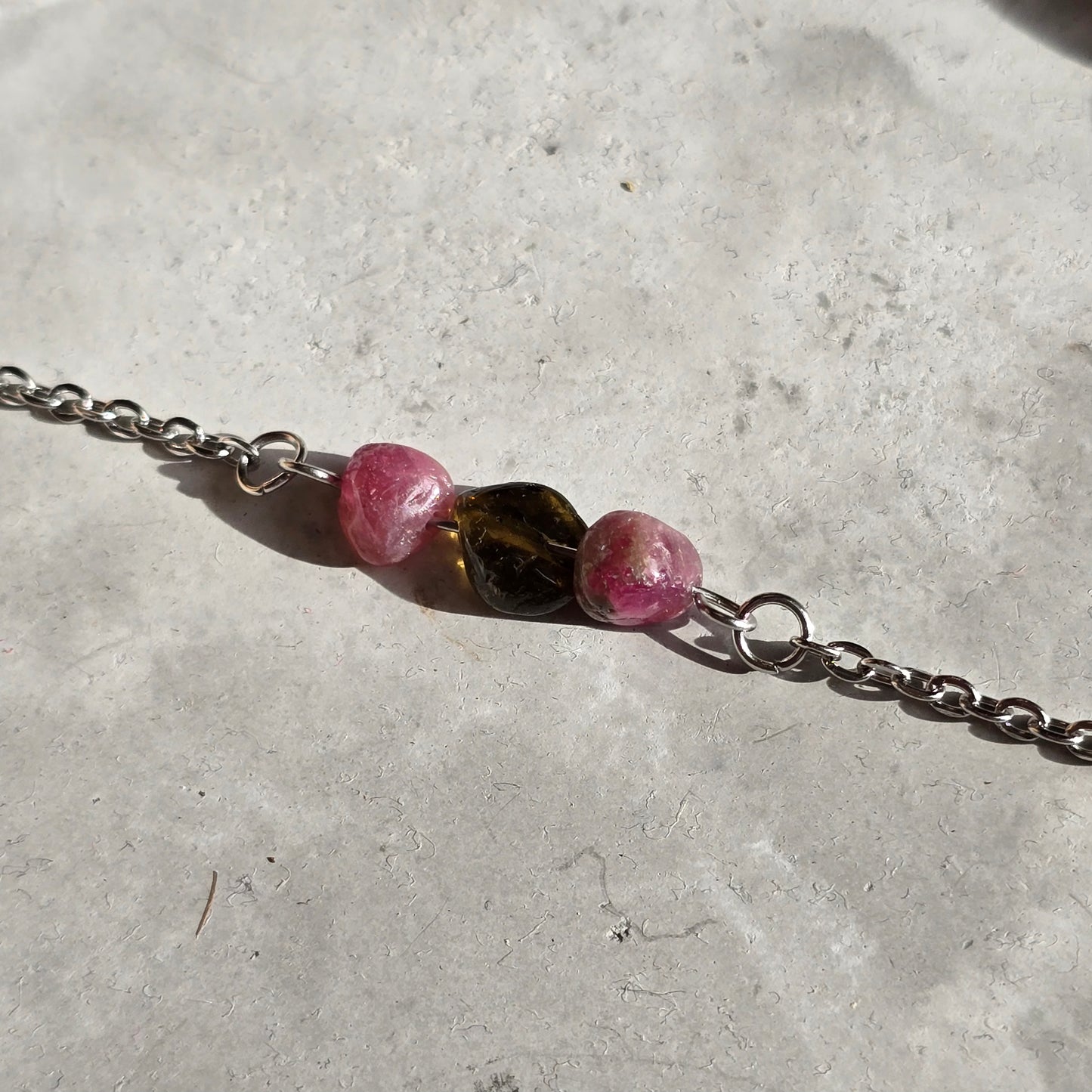 Roza In Zelen Turmalin - Zapestnica