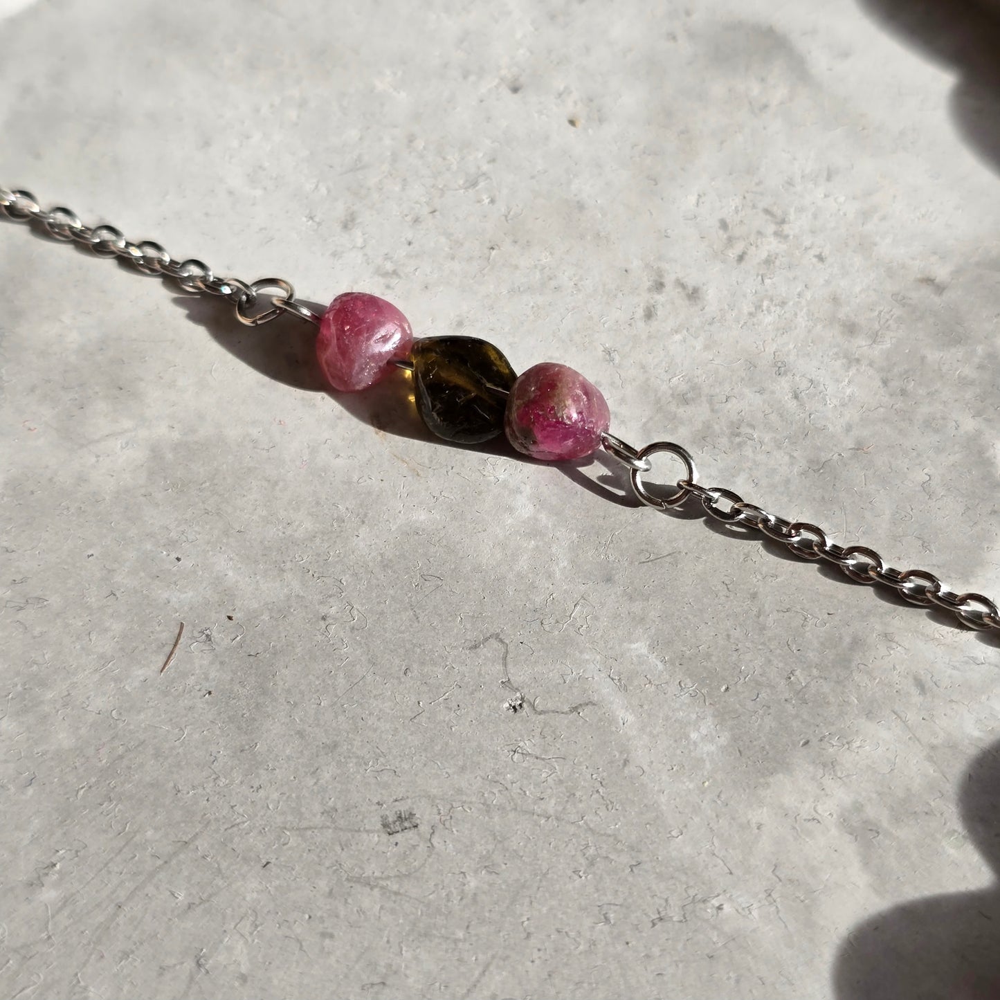 Roza In Zelen Turmalin - Zapestnica