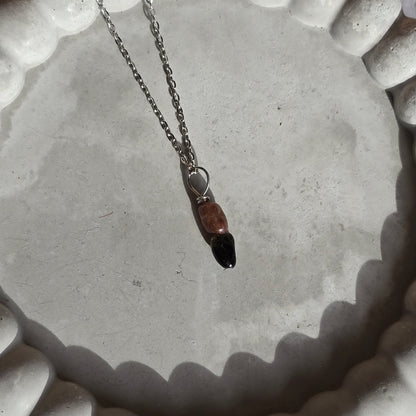 Pink And Green Tourmaline - Necklace