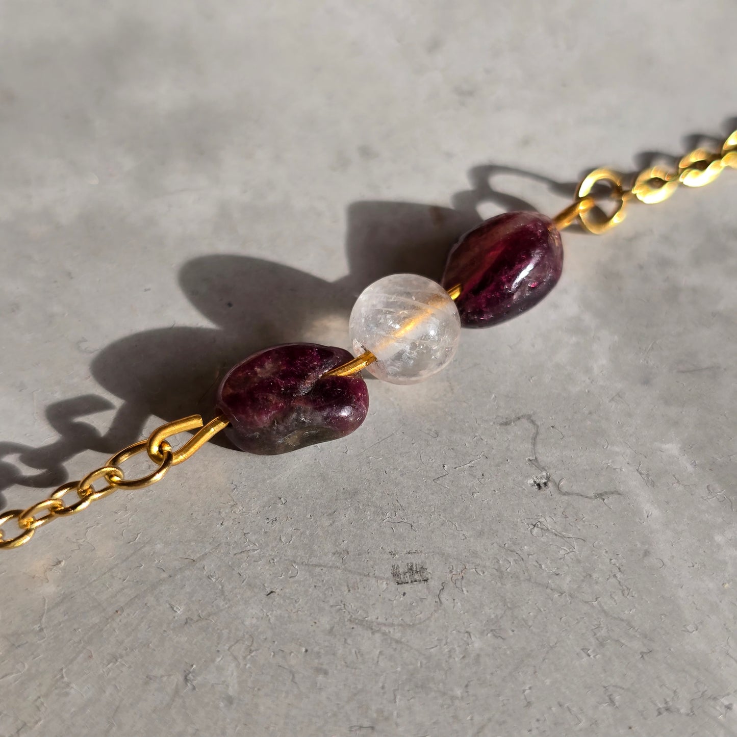 Rose Quartz and Pink Tourmaline Bracelet