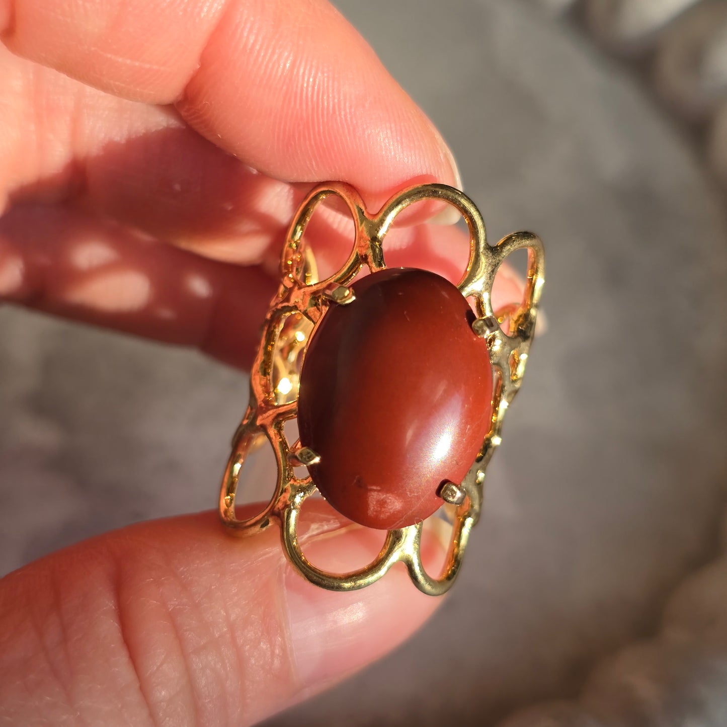 Rdeči Jaspis - Prstan