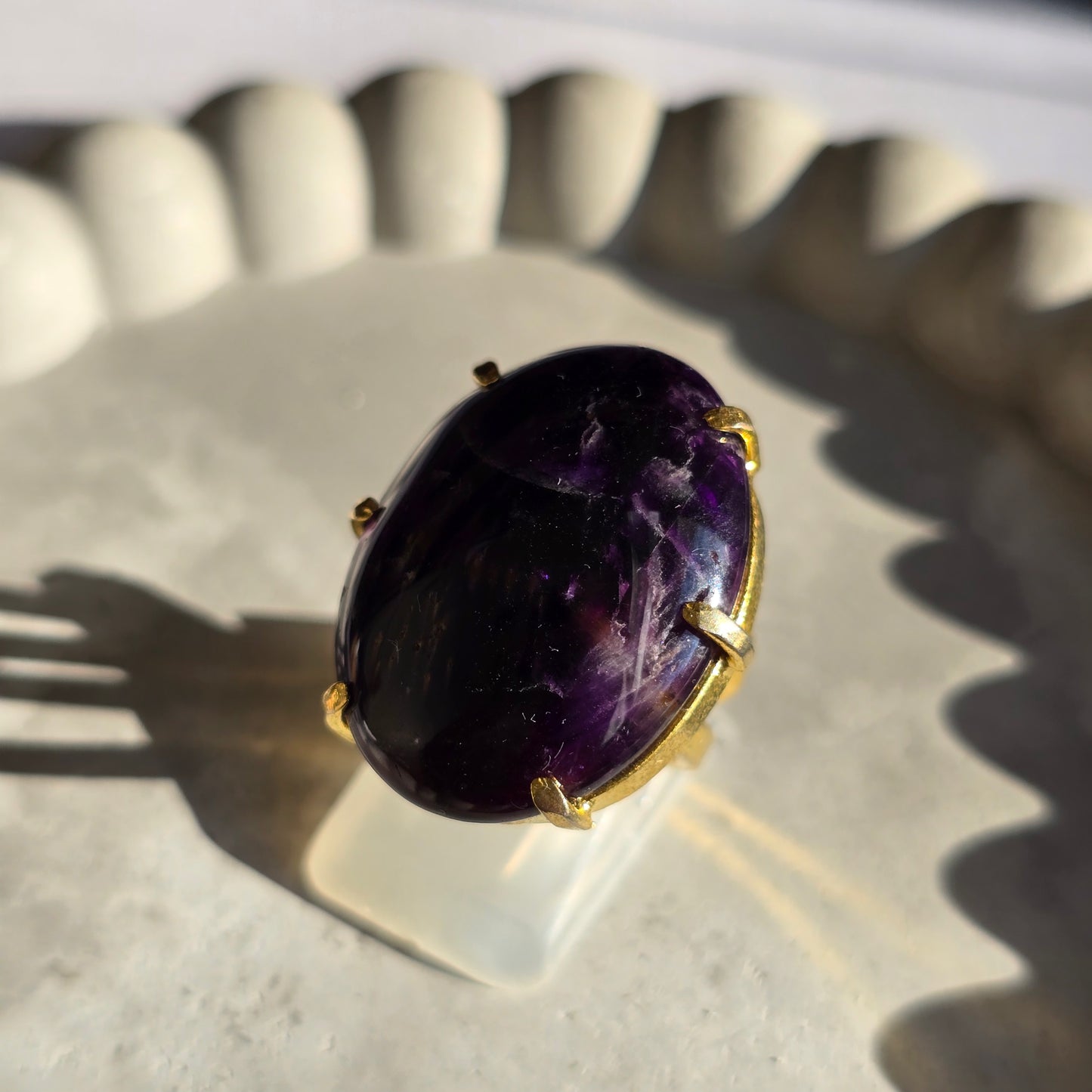 Amethyst - Large Oval Ring